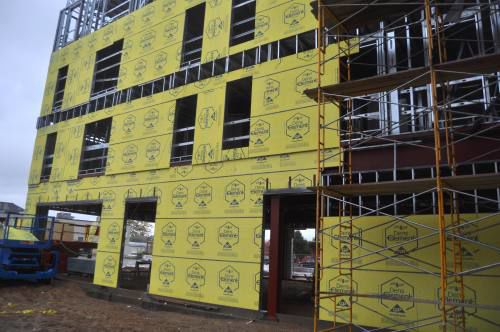 Crews about 30-40% finished with Cadillac Lofts construction